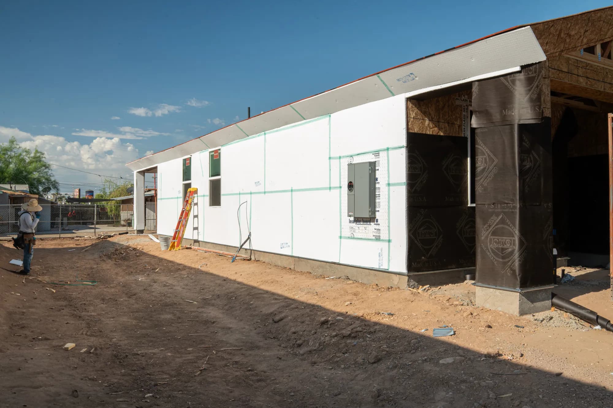 EIFS-wrapped exterior